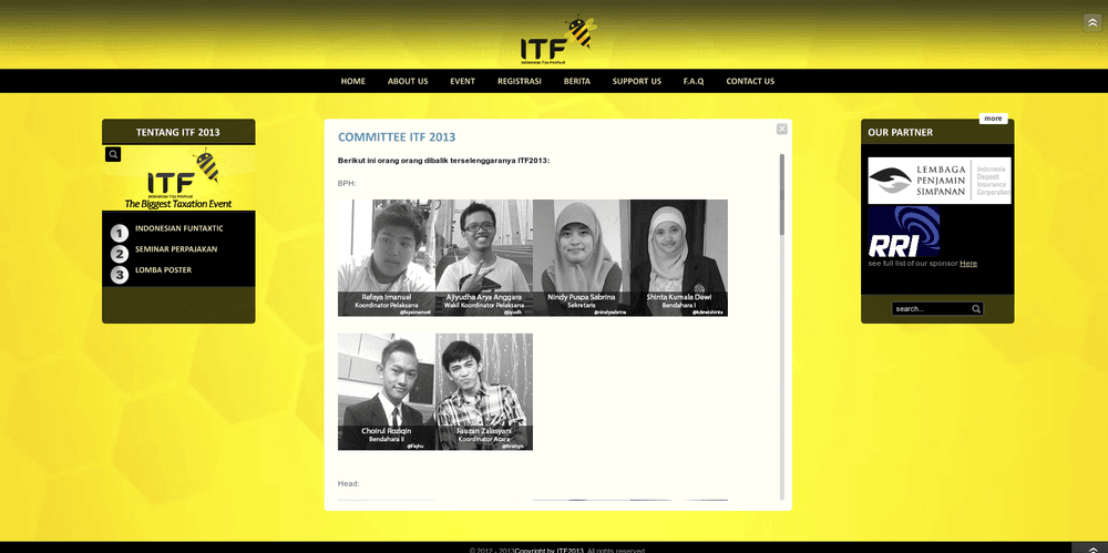 Indonesian Tax Festival Site