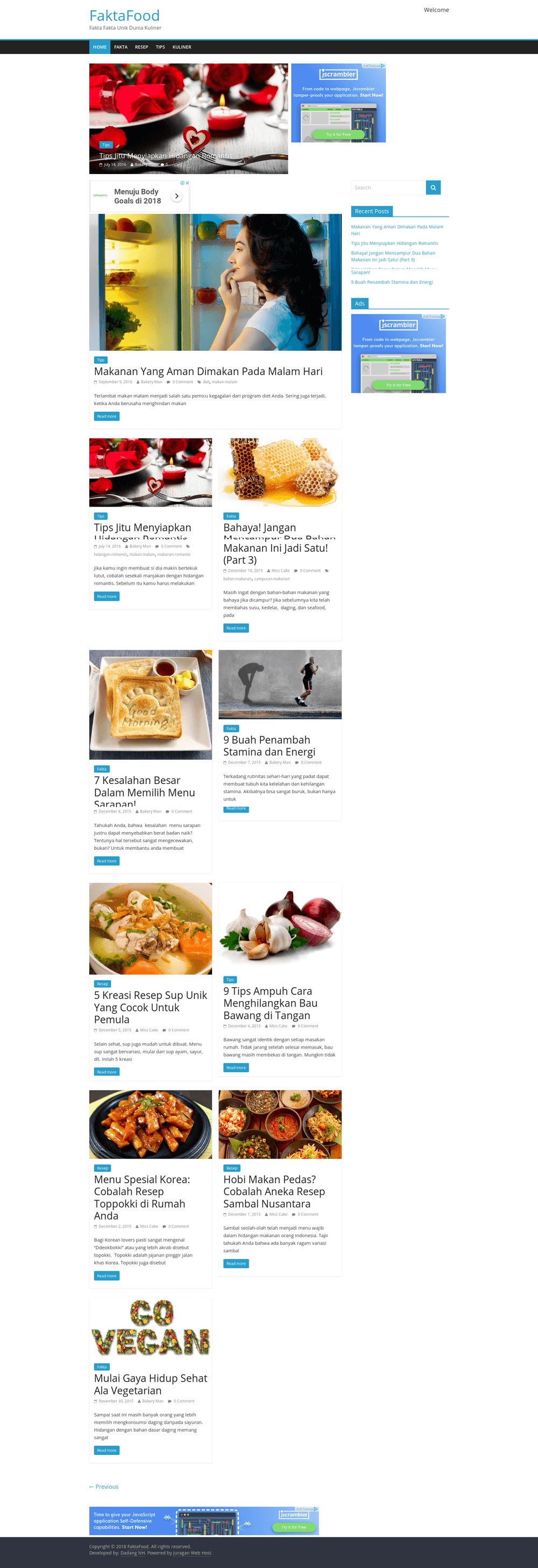 Fakta Food Website